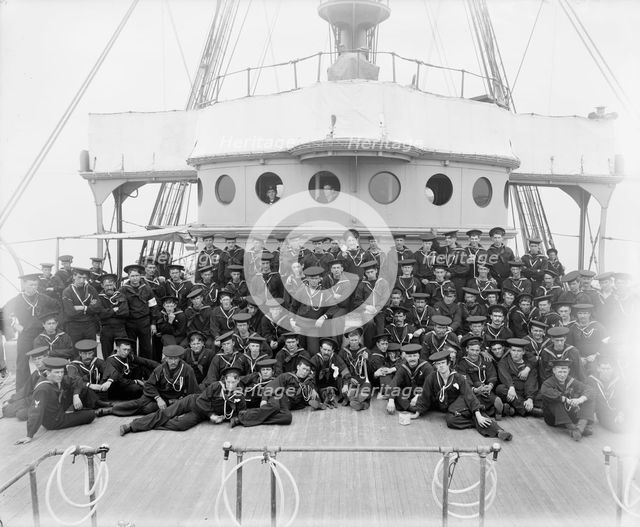 U.S.S. Buffalo, ship's company, between 1898 and 1901. Creator: Unknown.
