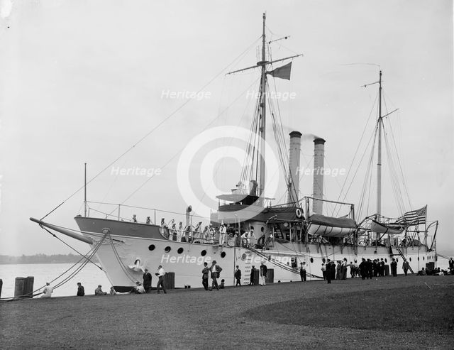 U.S.S. Dubuque, between 1900 and 1905. Creator: Unknown.
