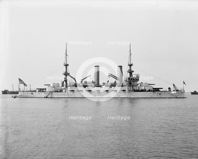 U.S.S. Kearsarge, 1900 Apr 8. Creator: Unknown.