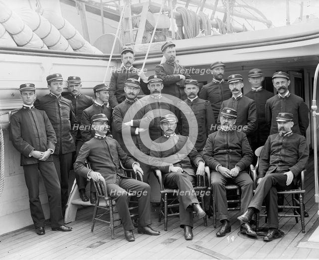 U.S.S. Kearsarge officers, between 1890 and 1894. Creator: Unknown.