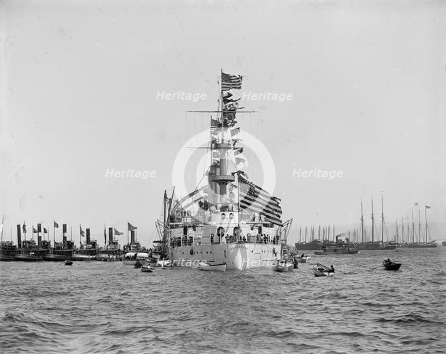 U.S.S. Kearsarge, between 1898 and 1901. Creator: Unknown.