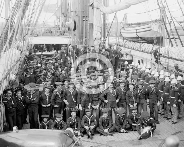 U.S.S. Kearsarge, ship's company, between 1890 and 1894. Creator: Unknown.