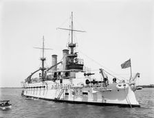 U.S.S. Kentucky, 1900 or 1901. Creator: Edward H Hart