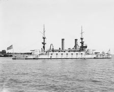 U.S.S. Kentucky, 1900 or 1901. Creator: John S Johnston