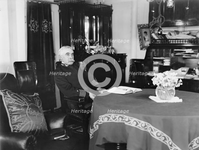 U.S.S. Kentucky, Capt. Chester in his cabin, 1900 or 1901. Creator: Unknown.