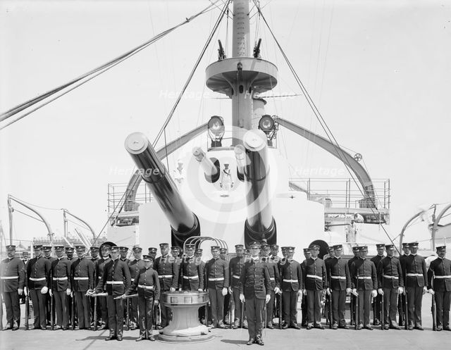 U.S.S. Kentucky, Marine guard, 1900 or 1901. Creator: Unknown.