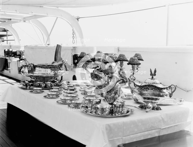 U.S.S. Kentucky silver service, presented by citizens of Kentucky, 1900 or 1901. Creator: Edward H Hart.