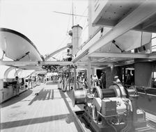 U.S.S. Kentucky, superstructure deck, 1900 or 1901. Creator: Unknown