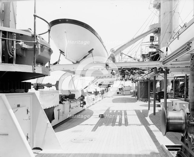 U.S.S. Kentucky, superstructure deck, 1900 or 1901. Creator: Unknown.