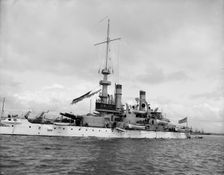 U.S.S. Indiana, between 1900 and 1910. Creator: Unknown