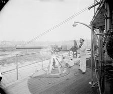 U.S.S. Iowa, 6 pounder, ca 1898. Creator: Unknown