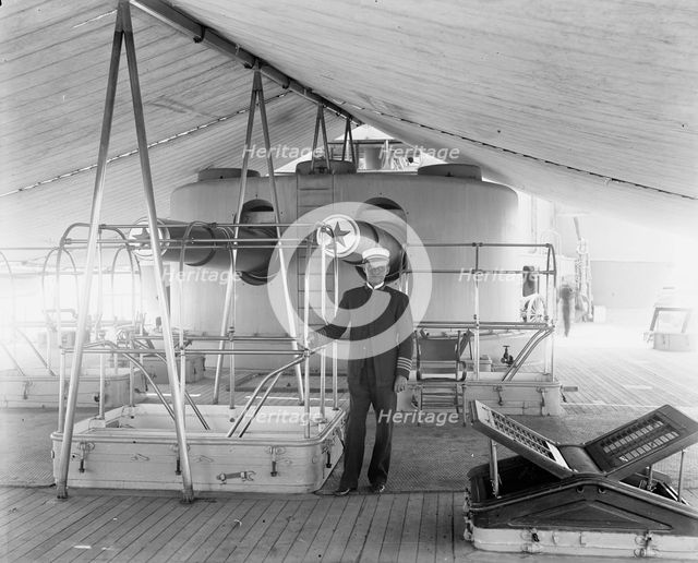 U.S.S. Iowa, Capt. Evans, 1898. Creator: William H. Jackson.