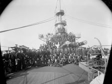 U.S.S. Iowa, ship's company, (1898?). Creator: William H. Jackson