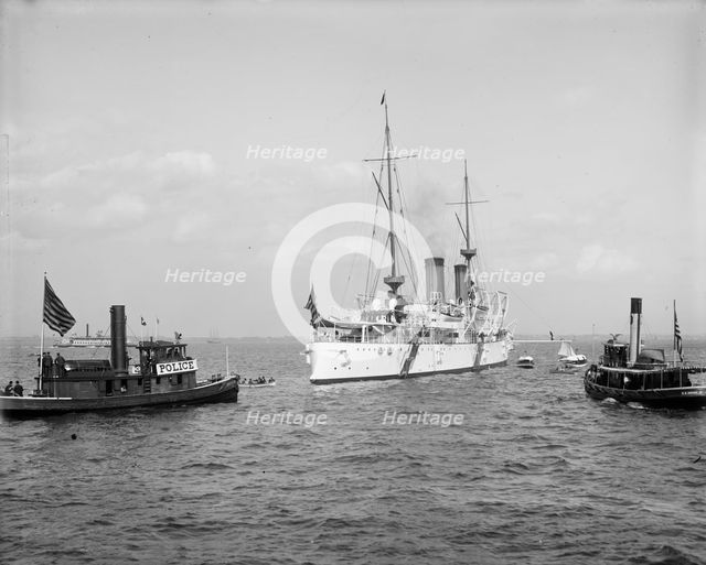 U.S.S. Olympia, between 1895 and 1901. Creator: Unknown.