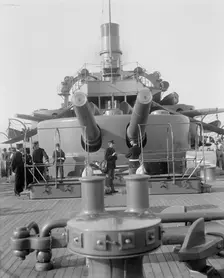 U.S.S. Oregon after turret, between 1896 and 1901. Creator: Edward H Hart