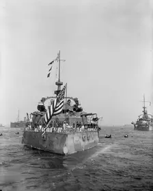 U.S.S. Oregon, between 1896 and 1901. Creator: William H. Jackson
