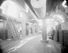 U.S.S. Oregon, gangway on superstructure deck, between 1896 and 1901. Creator: William H. Jackson