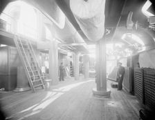 U.S.S. Oregon, gangway on superstructure deck, between 1896 and 1901. Creator: William H. Jackson