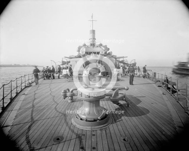 U.S.S. Oregon, quarter deck, between 1896 and 1901. Creator: William H. Jackson.