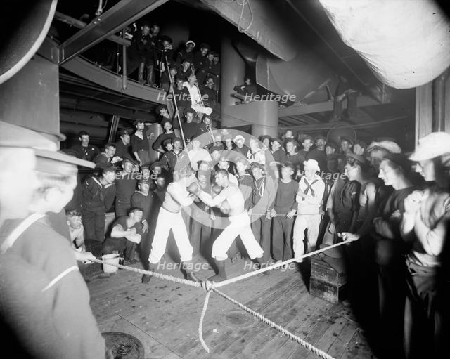 U.S.S. Oregon, second round, between 1896 and 1901. Creator: Unknown.