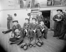 U.S.S. Oregon, the athletes, between 1896 and 1901. Creator: Unknown