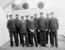 U.S.S. Maine, chief petty officers, 1896. Creator: Unknown