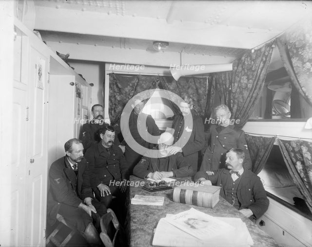 U.S.S. Maine, chief petty officers' quarters, 1896. Creator: Unknown.