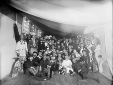 U.S.S. Maine, a fancy dress ball, 1896. Creator: Unknown