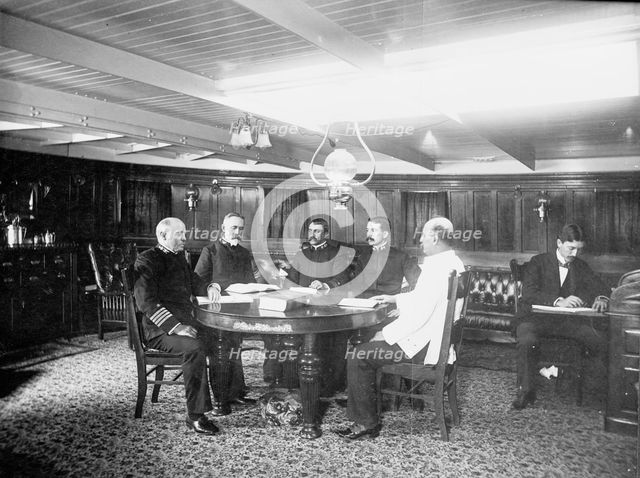 U.S.S. Maine Board of Inquiry into destruction of Maine, between 1898 and 1901. Creator: Unknown.