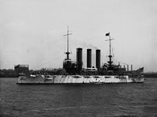 U.S.S. Maine, broadside, c1905. Creator: Unknown