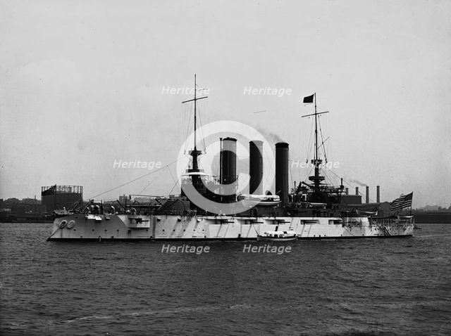U.S.S. Maine, broadside, c1905. Creator: Unknown.