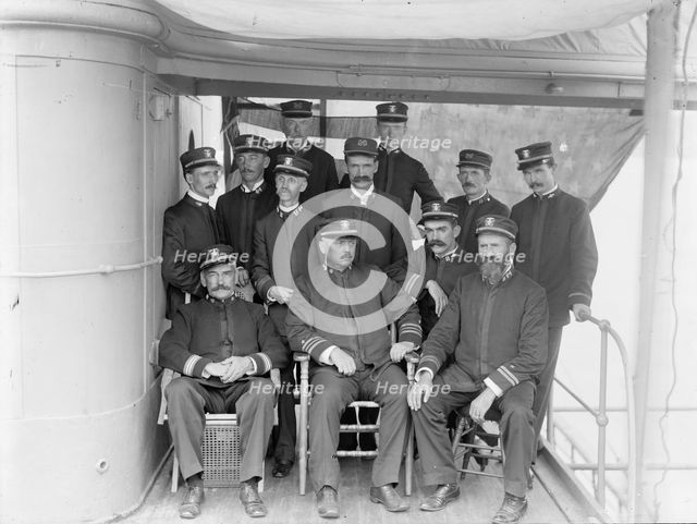 U.S.S. Maine, group of officers, 1896. Creator: Unknown.