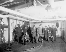 U.S.S. Maine, gunner's gang, 1896. Creator: William H. Jackson