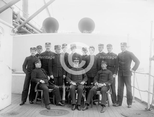 U.S.S. Maine, junior officers, 1896. Creator: Unknown.