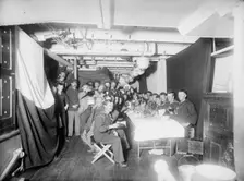 U.S.S. Maine sailors mess, 1896. Creator: Edward H Hart