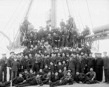 U.S.S. Maine, ship's company, 1896. Creator: William H. Jackson