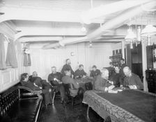 U.S.S. Maine ward room officers, 1896, 1896. Creator: Unknown