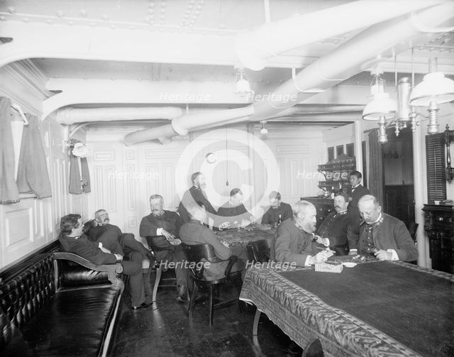 U.S.S. Maine ward room officers, 1896, 1896. Creator: Unknown.