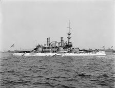 U.S.S. Massachusetts, 1899. Creator: William H. Jackson