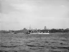 U.S.S. Massachusetts, Dewey Naval Parade, 1899. Creator: Unknown