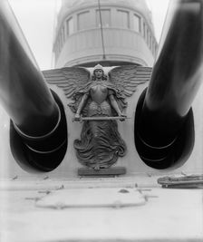 U.S.S. Massachusetts, figure of victory, between 1896 and 1901. Creator: Unknown