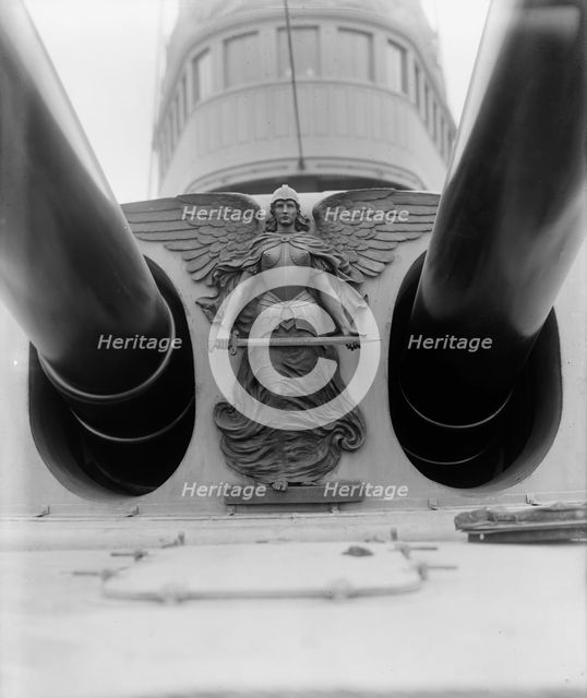 U.S.S. Massachusetts, figure of victory, between 1896 and 1901. Creator: Unknown.