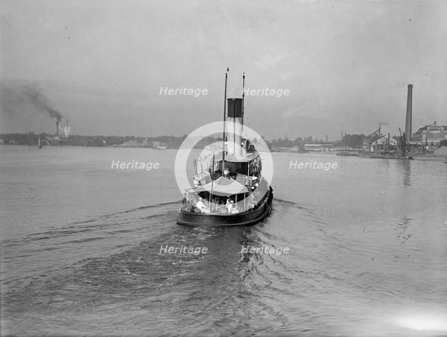 U.S.S. Memphis, Sick, Brought Home By U.S. Hospital Ship 'solace', 1916. Creator: Harris & Ewing.