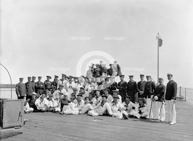 U.S.S. Nahant, ship's company, 1898. Creator: Edward H Hart.