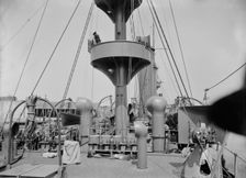 U.S.S. New Orleans, looking forward from quarter-deck, 1900 or 1901. Creator: Unknown