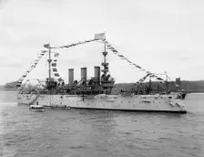 U.S.S. New York, 1899 Apr 27. Creator: William H. Jackson