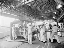 U.S.S. New York, 8 inch gun and crew, between 1893 and 1901. Creator: William H. Jackson