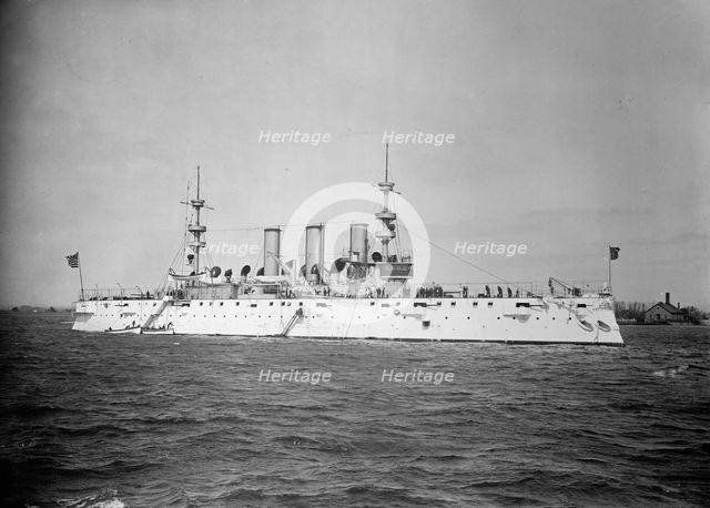 U.S.S. New York, between 1893 and 1901. Creator: William H. Jackson.