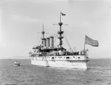 U.S.S. New York, c1894. Creator: William H. Jackson