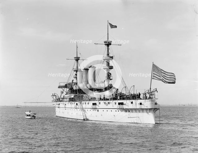U.S.S. New York, c1894. Creator: William H. Jackson.